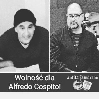Alfredo Cospito - włoski anarchista prowadzący od 3 miesięcy strajk głodowy został przeniesiony do innego więzienia.