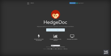 HedgeDoc - czyli nowoczesne pisanie wspólnych notatek z prywatnością