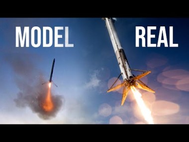 Model rakiety lądujący jak te SpaceX