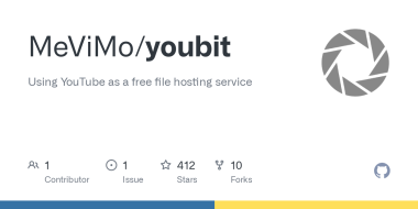 Youbit pozwala wykorzystać YouTube jako bezpłatny hosting plików