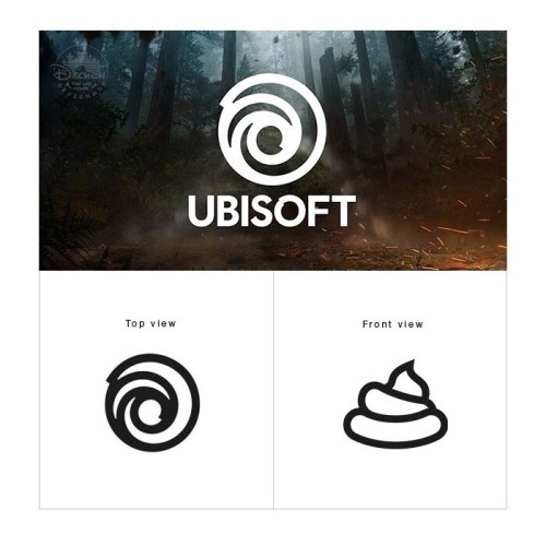 Logo Ubisoft = poop emoji