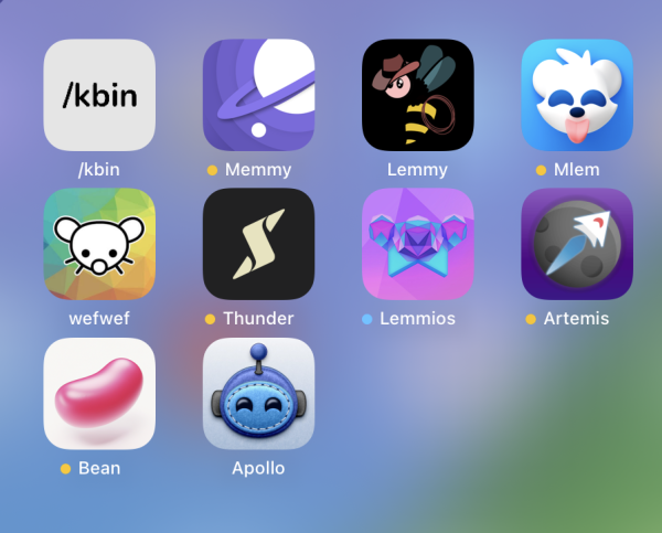 iOS Apps I have installed for Lemmy and Kbin. A treasure trove to choose from right now!