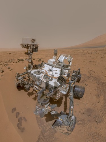 Picture of Curiosity the Mars rover that is 11 years old today and still operational